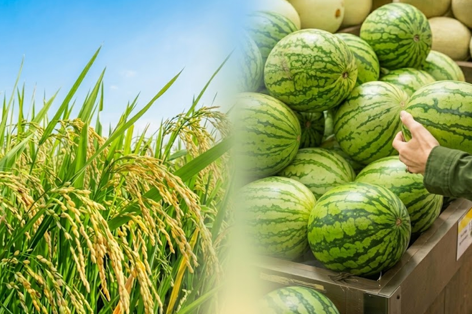 Fresh Watermelon Harvest